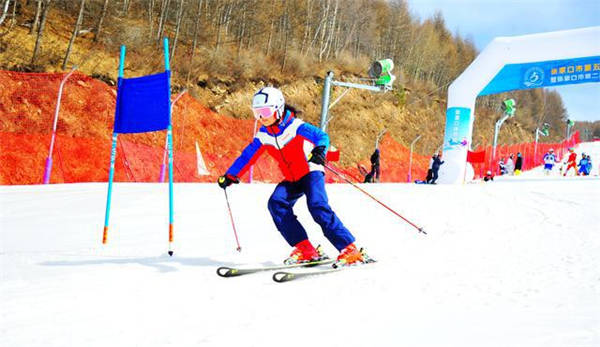 張家口市第五屆學生冰雪運動會比賽現場 6