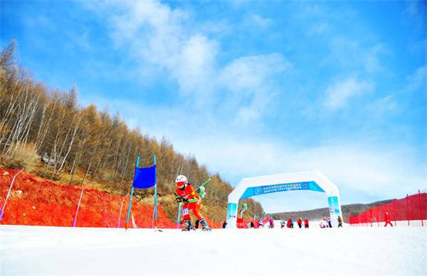 張家口市第五屆學生冰雪運動會比賽現場 5