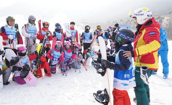 滑雪教學中